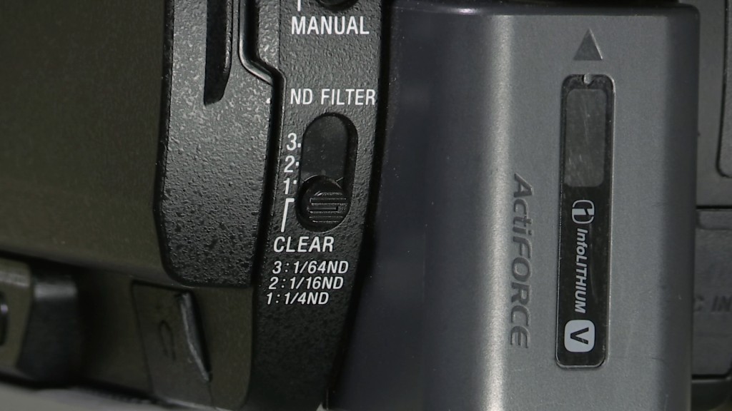 Sony PXW-X70 ND filter switch