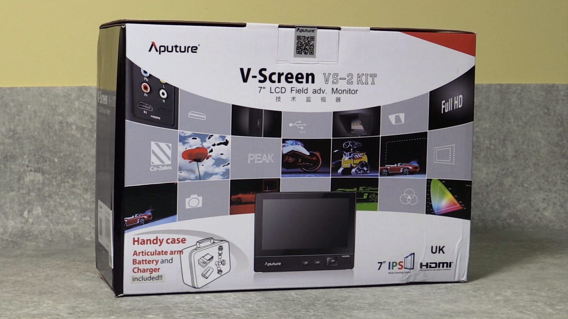 Aputure VS-2 Kit FineHD LCD Field Digital Monitor 7inch V-Screen VS-2 FineHD for DSLR Camcorder