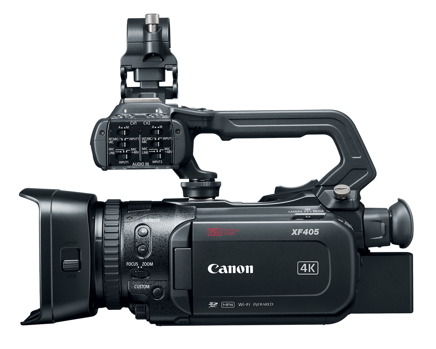 Canon XF405 side view